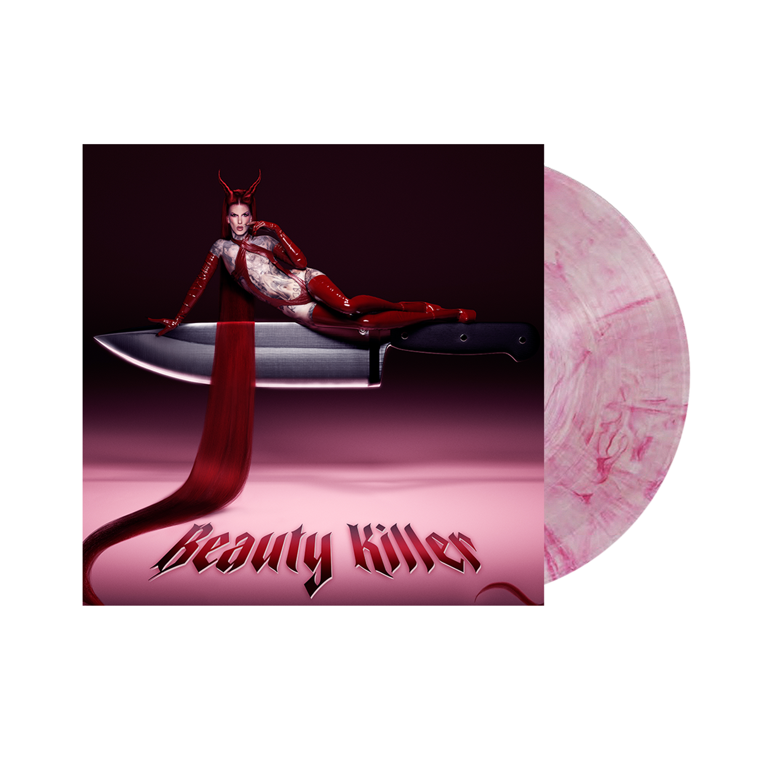 PinkRedMarbleVinyl